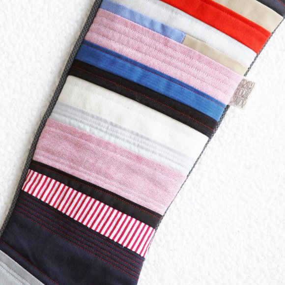 QUILTED HOLIDAY STOCKING - OOAK! (K.1) - Picture 4 of 11